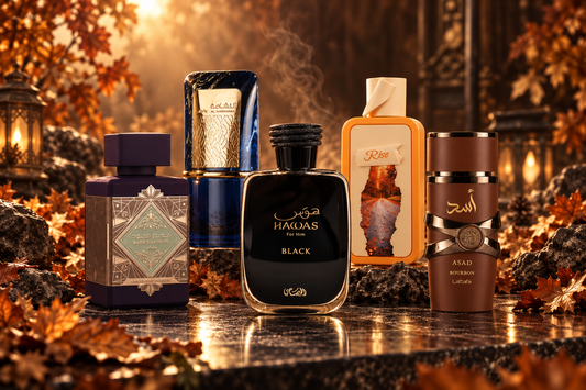 Jesienny Power – Zestaw Arabskich Perfum na Jesień (5 × 3 ml odlewki)